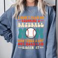 I Didn't Plan On Becoming a Baseball Mom Baseball Player Comfort Colors Sweatshirt Denim