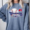 Grammy Rookie Of Year 1st Birthday Baseball Theme Matching Comfort Colors Sweatshirt Denim Grammy Rookie Of Year 1st Birthday Baseball Theme Matching Comfort Colors Sweatshirt Denim