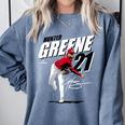 Hunter Greene Cincinnati MLB Baseball Players MLBHGR204M Comfort Colors Sweatshirt Denim
