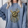 Ice Cream Baseball Drip For Boys Camo USA Flag Camouflage Comfort Colors Sweatshirt Denim