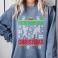 I'Ll Be Home For Christmas Baseball Xmas Comfort Colors Sweatshirt Denim I'Ll Be Home For Christmas Baseball Xmas Comfort Colors Sweatshirt Denim