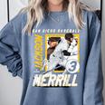 Jackson Merrill San Diego MLB Baseball Player MLBJME203M Comfort Colors Sweatshirt Denim