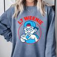 L7 Weenie Baseball Softball Comfort Colors Sweatshirt Denim L7 Weenie Baseball Softball Comfort Colors Sweatshirt Denim