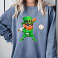 Leprechaun Playing Baseball St Patricks Day Sport Boys Comfort Colors Sweatshirt Denim Leprechaun Playing Baseball St Patricks Day Sport Boys Comfort Colors Sweatshirt Denim