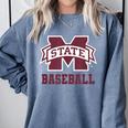 Mississippi State Baseball Bulldogs NCAA MS16 Comfort Colors Sweatshirt Denim Mississippi State Baseball Bulldogs NCAA MS16 Comfort Colors Sweatshirt Denim