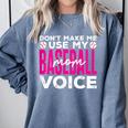 Mothers Don'T Make Me Use My Baseball Mom Voice Comfort Colors Sweatshirt Denim Mothers Don'T Make Me Use My Baseball Mom Voice Comfort Colors Sweatshirt Denim