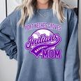 Port Neches-Groves High School PNG Indians Baseball Mom Comfort Colors Sweatshirt Denim