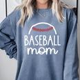 Proud Baseball Mom Era Baseball Game Day T-Ball Mom Son Comfort Colors Sweatshirt Denim