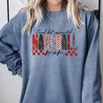 Retro Checkered Tired But Caffeinated Baseball Mom Leopard Comfort Colors Sweatshirt Denim Retro Checkered Tired But Caffeinated Baseball Mom Leopard Comfort Colors Sweatshirt Denim
