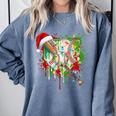 Santa Sports Ice Baseball Christmas Xmas Pajama Kid Men Boys Comfort Colors Sweatshirt Denim Santa Sports Ice Baseball Christmas Xmas Pajama Kid Men Boys Comfort Colors Sweatshirt Denim