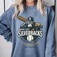 Sioux City Silverbacks Retro Minor League Baseball Comfort Colors Sweatshirt Denim Sioux City Silverbacks Retro Minor League Baseball Comfort Colors Sweatshirt Denim