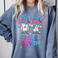 Six Seven Baseball Ice Cream Drip 6 7 Meme Gen Alpha Slang Comfort Colors Sweatshirt Denim Six Seven Baseball Ice Cream Drip 6 7 Meme Gen Alpha Slang Comfort Colors Sweatshirt Denim