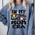 In My Softball Baseball Mom Era Retro Groovy Mom Of Both Comfort Colors Sweatshirt Denim In My Softball Baseball Mom Era Retro Groovy Mom Of Both Comfort Colors Sweatshirt Denim