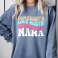 Somebody's Loudmouth Baseball Mama Baseball Mom Comfort Colors Sweatshirt Denim Somebody's Loudmouth Baseball Mama Baseball Mom Comfort Colors Sweatshirt Denim