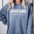 Spartans Baseball Inspired Comfort Colors Sweatshirt Denim Spartans Baseball Inspired Comfort Colors Sweatshirt Denim