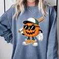 Spooky Jack O Lantern Baseball Halloween Costumes Boys Comfort Colors Sweatshirt Denim Spooky Jack O Lantern Baseball Halloween Costumes Boys Comfort Colors Sweatshirt Denim