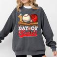 100 Days Of School Baseball Player Sports Game Teacher Kid Comfort Colors Sweatshirt Pepper