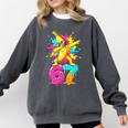 67 Baseball Ice Cream Six Seven Dabbing Banana Comfort Colors Sweatshirt Pepper