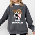 Ball MomMom Soccer Baseball Mom Mom Comfort Colors Sweatshirt Pepper
