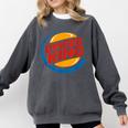 Baseball Dinger King Logo For Home Run Players And Fan Comfort Colors Sweatshirt Pepper Baseball Dinger King Logo For Home Run Players And Fan Comfort Colors Sweatshirt Pepper