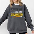 Baseball Fan Shut Up I'm Doing Game Changer Premium Tri-Blend Comfort Colors Sweatshirt Pepper Baseball Fan Shut Up I'm Doing Game Changer Premium Tri-Blend Comfort Colors Sweatshirt Pepper