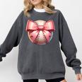 Baseball Mom Coquette Pink Bow Baseball Mom Comfort Colors Sweatshirt Pepper Baseball Mom Coquette Pink Bow Baseball Mom Comfort Colors Sweatshirt Pepper
