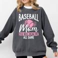 Baseball Mom Baseball Gloves Bat Baseball Player Comfort Colors Sweatshirt Pepper
