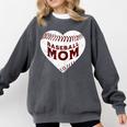 Baseball Mom Heart Love Mother's Day Game Day Support Comfort Colors Sweatshirt Pepper Baseball Mom Heart Love Mother's Day Game Day Support Comfort Colors Sweatshirt Pepper