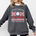 Baseball Mom I'm Not Yelling Support Cheerleading Comfort Colors Sweatshirt Pepper