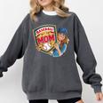 Baseball Mom Mama Mother's In My Baseball Mom Era Comfort Colors Sweatshirt Pepper