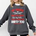 Baseball Moms My Kids Are Dirty Too Comfort Colors Sweatshirt Pepper