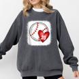 Bleached Custom Baseball Mom Number 20 Heart For Mom Comfort Colors Sweatshirt Pepper Bleached Custom Baseball Mom Number 20 Heart For Mom Comfort Colors Sweatshirt Pepper