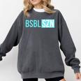BSBL SZN Baseball Season Game Day Boys Girls Youth Premium Tri-Blend Comfort Colors Sweatshirt Pepper BSBL SZN Baseball Season Game Day Boys Girls Youth Premium Tri-Blend Comfort Colors Sweatshirt Pepper