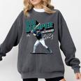 Cal Raleigh Seattle MLB Baseball Players MLBCRA205M Comfort Colors Sweatshirt Pepper Cal Raleigh Seattle MLB Baseball Players MLBCRA205M Comfort Colors Sweatshirt Pepper