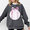 Coquette Baseball Mom Pink Bow Baseball Mama Comfort Colors Sweatshirt Pepper Coquette Baseball Mom Pink Bow Baseball Mama Comfort Colors Sweatshirt Pepper