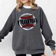 Custom Hustle Tball Tee Ball Baseball Mom Comfort Colors Sweatshirt Pepper