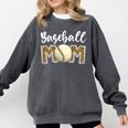 Cute Baseball Mom Leopard Print Mom For Mother's Day Comfort Colors Sweatshirt Pepper Cute Baseball Mom Leopard Print Mom For Mother's Day Comfort Colors Sweatshirt Pepper