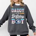 Daddy Of The Birthday Boy Baseball Ice Cream Drip Matching Comfort Colors Sweatshirt Pepper