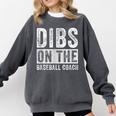 Dibs On The Baseball Coach Wife Girlfriend Comfort Colors Sweatshirt Pepper