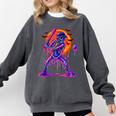 Drip Skeleton Batting Baseball Halloween Comfort Colors Sweatshirt Pepper