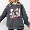 Hit Hard Run Fast Turn Left Baseball Fan Red Graphic Comfort Colors Sweatshirt Pepper Hit Hard Run Fast Turn Left Baseball Fan Red Graphic Comfort Colors Sweatshirt Pepper