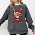 HUGvyn Santa Playing Baseball Ice Cream Drip Christmas Boys Comfort Colors Sweatshirt Pepper HUGvyn Santa Playing Baseball Ice Cream Drip Christmas Boys Comfort Colors Sweatshirt Pepper