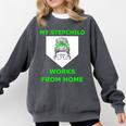 Messy Bun Baseball Mom My Stepchild Works From Home Comfort Colors Sweatshirt Pepper Messy Bun Baseball Mom My Stepchild Works From Home Comfort Colors Sweatshirt Pepper
