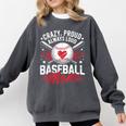 Proud Baseball Mom For Women Mom Baseball Mama Comfort Colors Sweatshirt Pepper