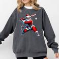 Santa Playing Baseball Men Boys Christmas Baseball Player Comfort Colors Sweatshirt Pepper Santa Playing Baseball Men Boys Christmas Baseball Player Comfort Colors Sweatshirt Pepper