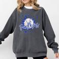 School Spirit Panthers Panther Pride Baseball Mom For Women Comfort Colors Sweatshirt Pepper