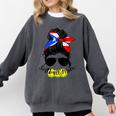 Softball Mom Puerto Rican Mom Spanish Baseball Mom Tote Comfort Colors Sweatshirt Pepper