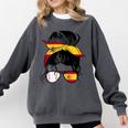 Spanish Baseball Mom Messy Bun Spain Baseball Girl Comfort Colors Sweatshirt Pepper Spanish Baseball Mom Messy Bun Spain Baseball Girl Comfort Colors Sweatshirt Pepper