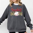 Sport Mom Leopard Mother's Day Baseball Mommy Mama Comfort Colors Sweatshirt Pepper Sport Mom Leopard Mother's Day Baseball Mommy Mama Comfort Colors Sweatshirt Pepper