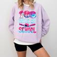 100 Days Of School Baseball Ice Cream Drip For Boys Kid Comfort Colors Sweatshirt Crimson